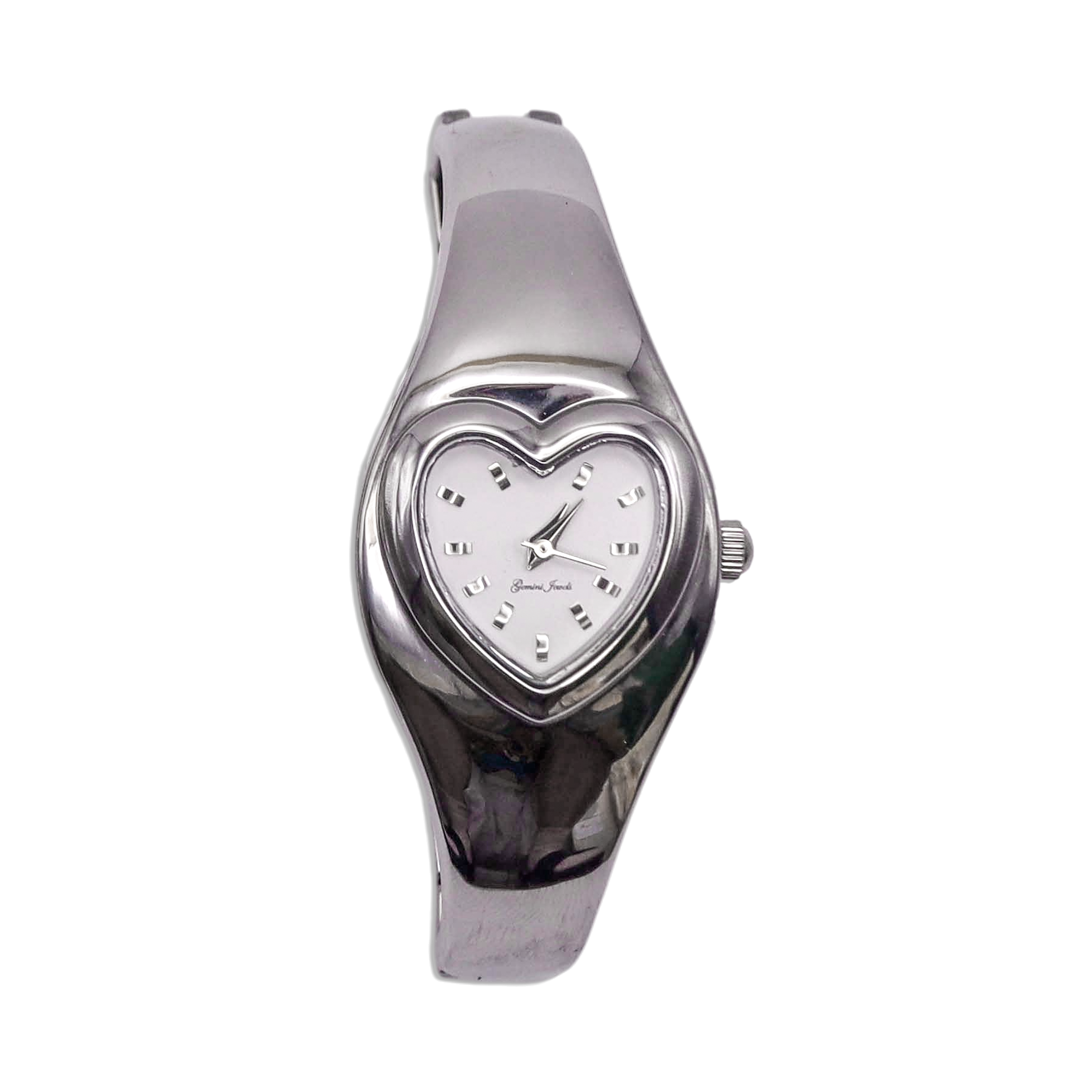 Heart Watch in Silver – Gemini Jewels display picture 3