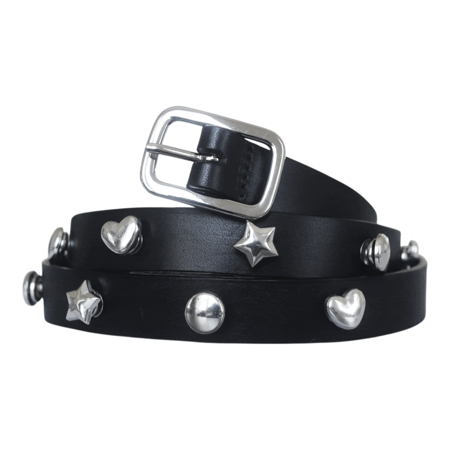 Stud Snap Leather Belt – Gemini Jewels Stud Snap Leather Belt – Gemini Jewels