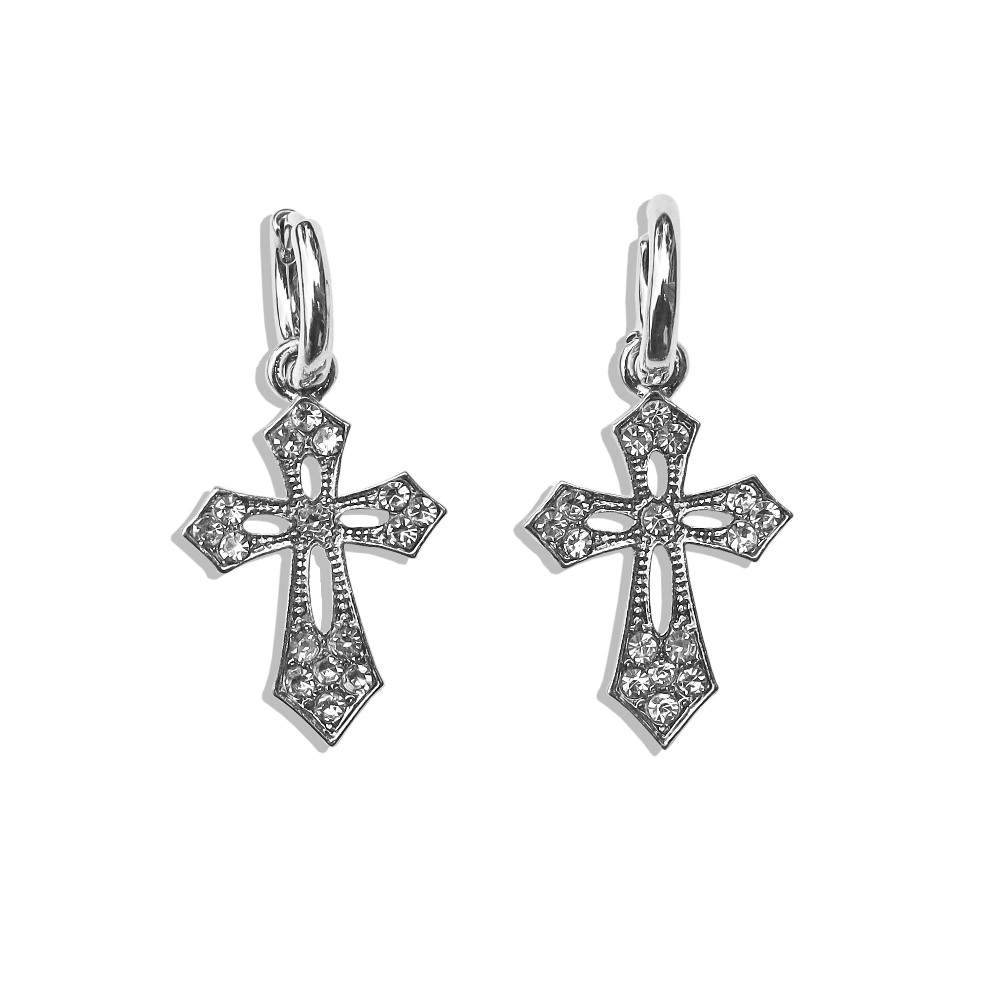 Gaia Cross Earrings – Gemini Jewels Gaia Cross Earrings – Gemini Jewels