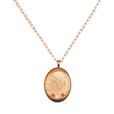 [Vintage Locket Drop] Mum Necklace
