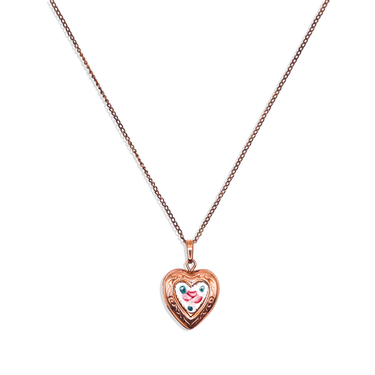[Vintage Locket Drop] Tiny Heart Necklace