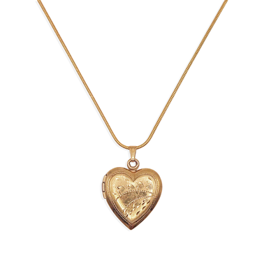 [Vintage Locket Drop] A Simple Girl Necklace