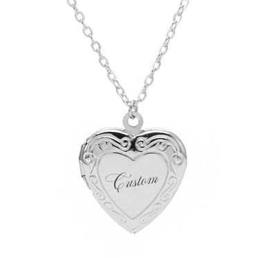 Custom Engraved Heart Locket