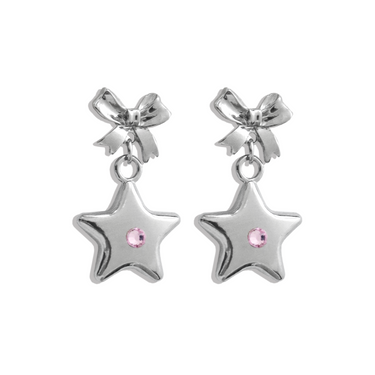 "Bellatrix" Pink Star Earrings