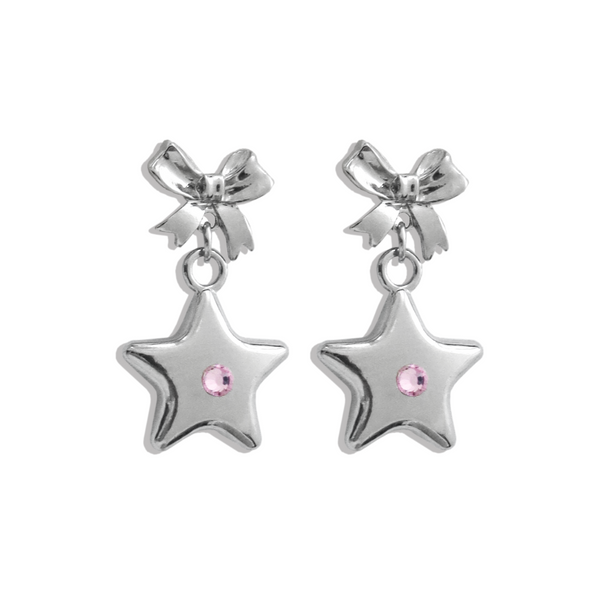 Bellatrix Pink Star Earrings – Gemini Jewels