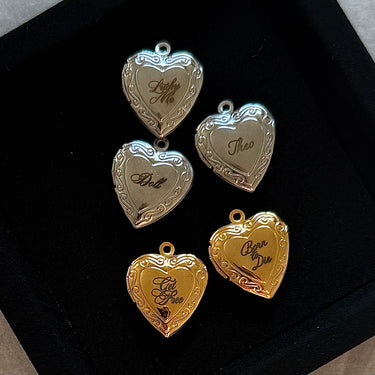 Custom Engraved Heart Locket
