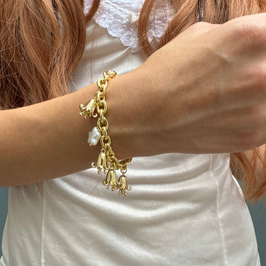 Bells and Stars Bracelet in Gold