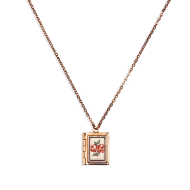 [Vintage Drop 16] Teeny Book Locket Necklace