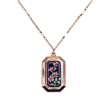[Vintage Drop 16] Wall Painting Locket Necklace