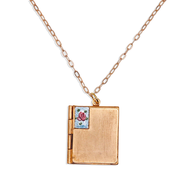 [Vintage Drop 16] An Open Book Locket Necklace