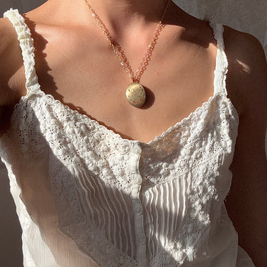 [Vintage Locket Drop] Mum Necklace