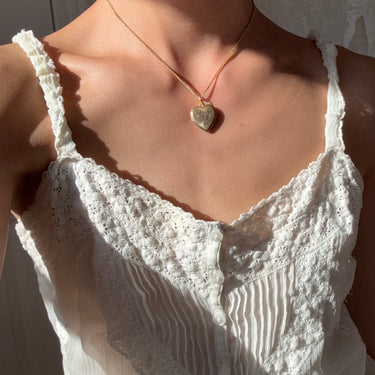 [Vintage Locket Drop] Armour Necklace
