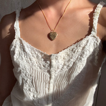[Vintage Locket Drop] Antique Necklace