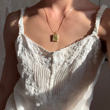 [Vintage Locket Drop] Scholar Necklace