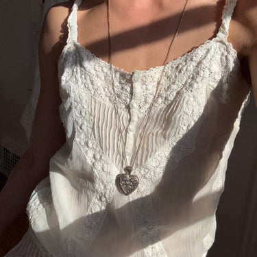 [Vintage Locket Drop] Big Mother Necklace