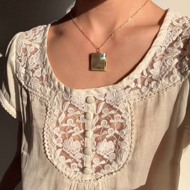 [Vintage Drop 16] An Open Book Locket Necklace