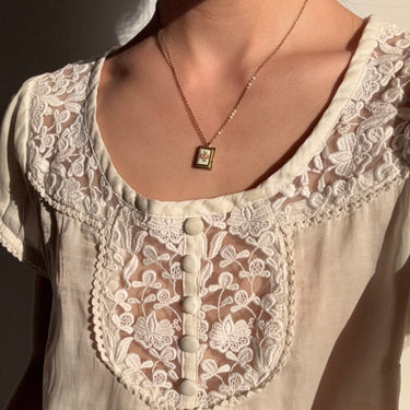 [Vintage Drop 16] Teeny Book Locket Necklace