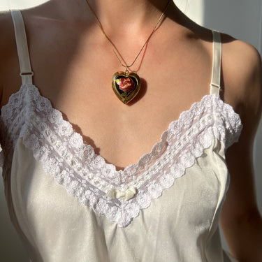 [Vintage Drop 13] Black Cloisonne Locket