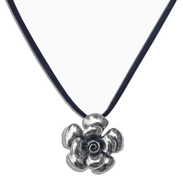 Designer Stainless Steel Rose Pendant - Large - Medium or Small – Designer Sterling  Silver