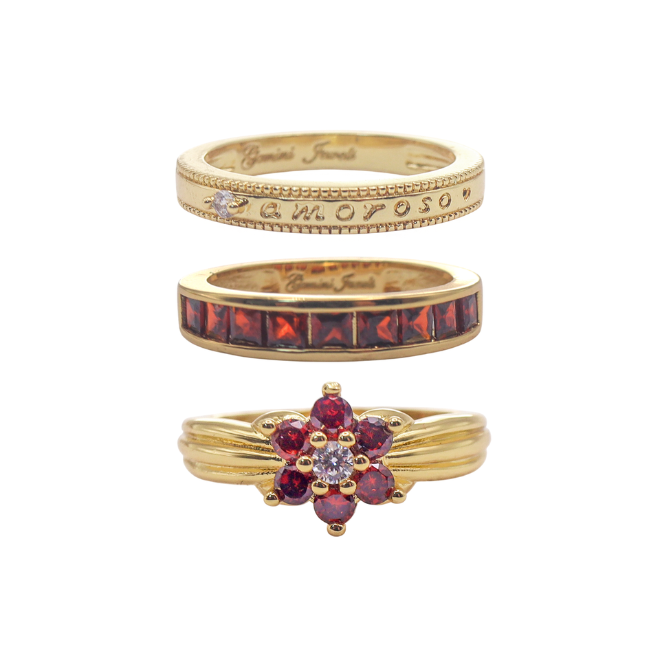 Rectangle Stack Gemini Tender Loving Ring Stack – Gemini Jewels