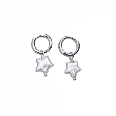 "Stella" Freshwater Pearl Star Earrings