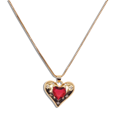 "Ruby" Heart Necklace