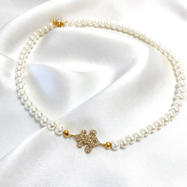 18K Gold Plated Fun Flirt Pearl Necklace