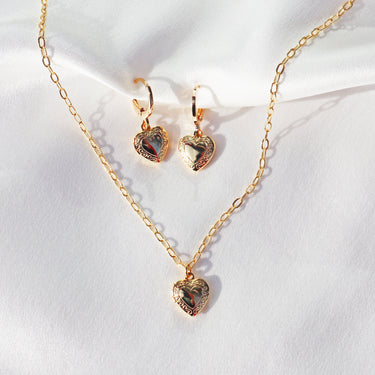 The Pave Swarovski Crystal Teardrop Necklace & Earring Set