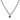 "Crimson" Ruby Gemstone Necklace