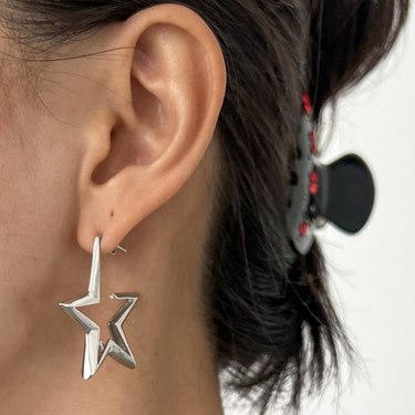 "Sirius" Star Hoop Earrings