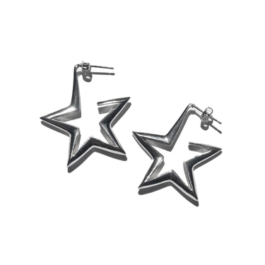"Sirius" Star Hoop Earrings